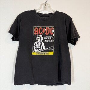 Vintage AC/DC World Tour 88 Tee T-Shirt Black Small